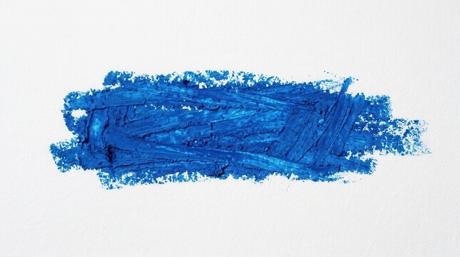 Textured paper featuring a wide blue crayon smear