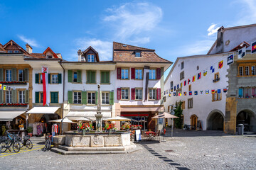 Obraz premium Altstadt, Murten, Schweiz 
