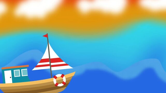 boat on the sea 