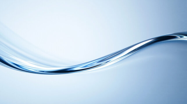 Abstract Blue Water Wave Flow Background for Design