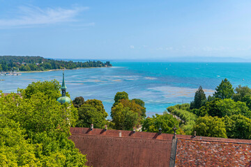 Blick vom Konstanzer Münsterturm über den Bodensee © E. Schittenhelm