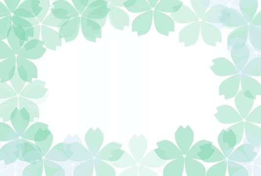 green floral frame