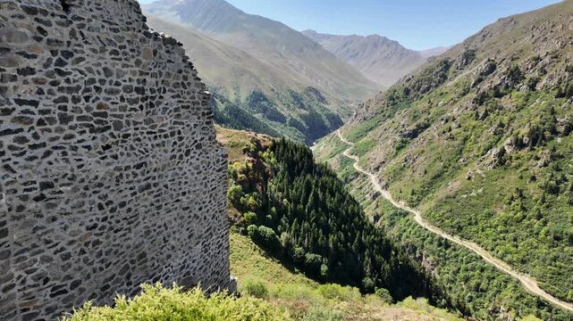 A view from the historic Kale-i Bala in Rize, Turkey