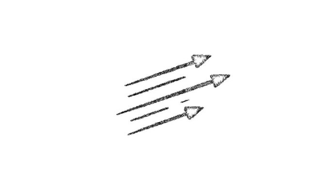 Sketch rapid fire icon animation - smooth progressive reveal