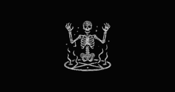 Sketch summon skeleton icon animation - smooth progressive reveal