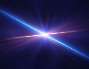 Naklejka premium abstract dual beam glowing lens flare