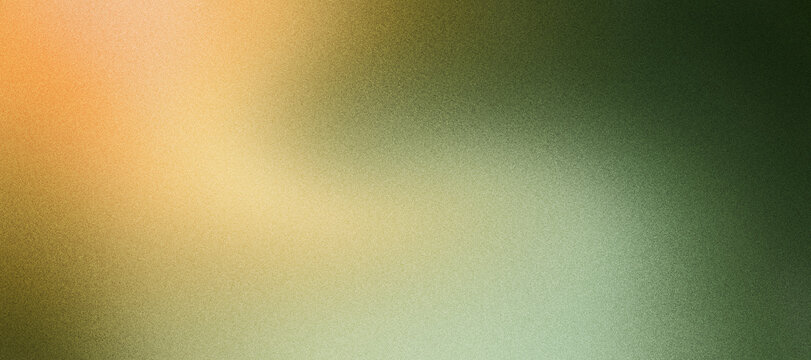 Grainy gradient background, orange green yellow abstract noise texture header, banner, poster backdrop, cover or digital wallpaper design
