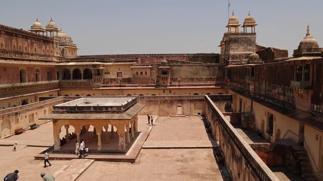 city view from amer fort in jaipur