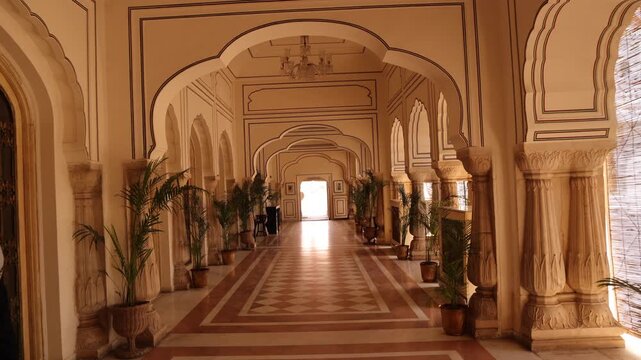 unique rooms of royal city palace of jaipur in india