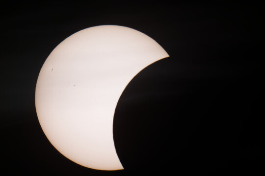 During a solar eclipse, the Moon passes in front of the Sun.