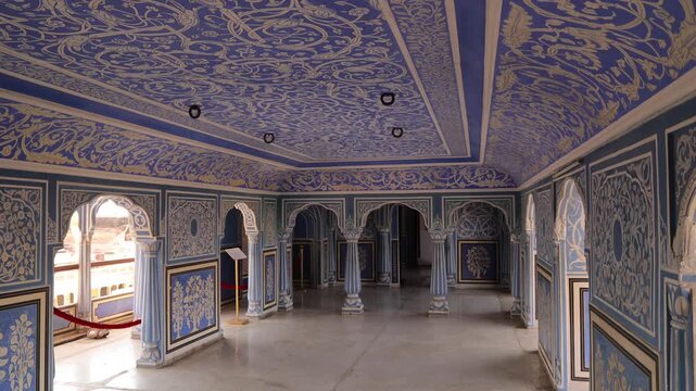 unique rooms of royal city palace of jaipur in india