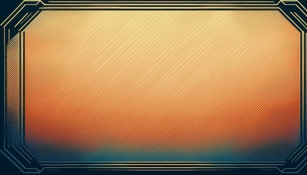 a retro frame that stands alone featuring a grainy halftone some noise and a light hatching effect it has diagonal scratch lines and a weathered surface