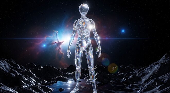 man in the space