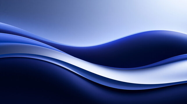 Blue Abstract Wave Background for Technology and Business