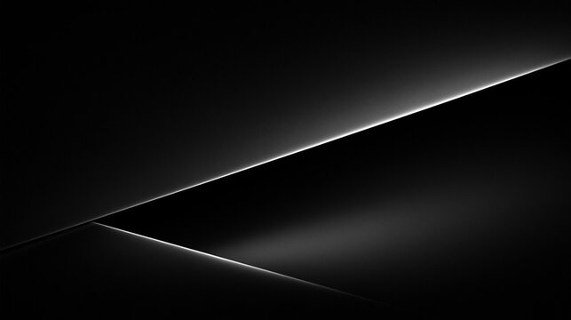 Abstract Dark Minimalist Background with Geometric Light Lines