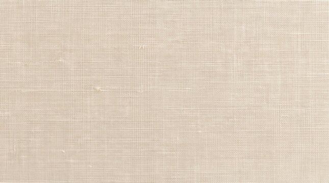 Neutral Beige Linen Fabric Texture Background for Design