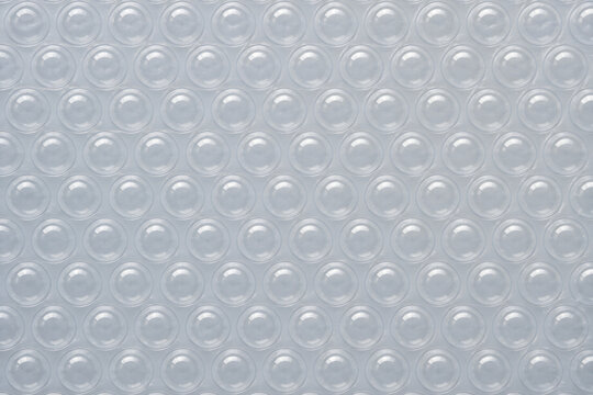 Clear Bubble Wrap Cushioning Film Texture