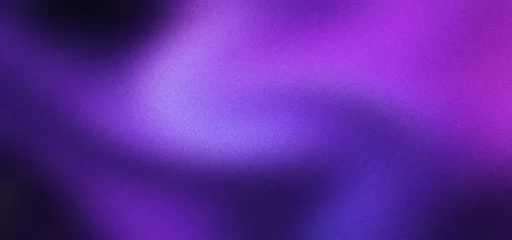Fotobehang Kunst Purple abstract background with grainy texture and soft light leaks. Dark violet gradient backdrop for modern digital art. Ethereal neon purple blur texture for cinematic poster design projects.  © Ruby