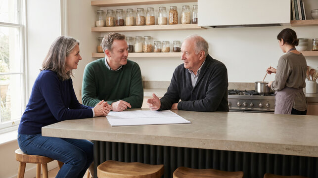 Weekly Meal Scheduling at a Shared Kitchen Peninsula in Co-Housing