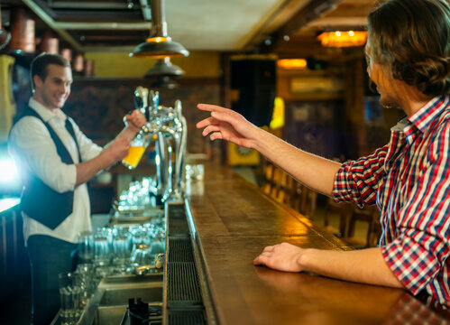 Customer Ordering Draft Beer.