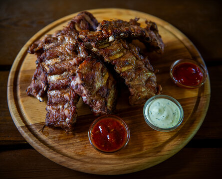 Grilled Pork Ribs Platter.