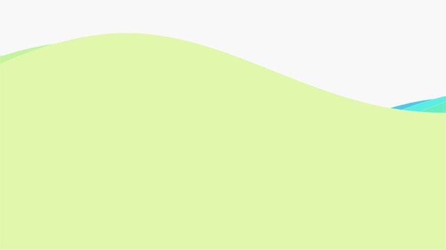 Abstract green wavy layers background with soft gradient curves for modern graphic design