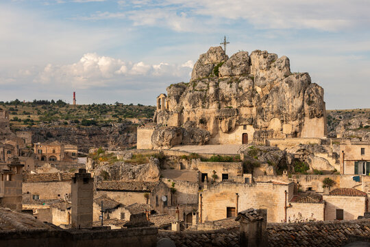 Madonna di Idris. Rock church in Matera, Italy.