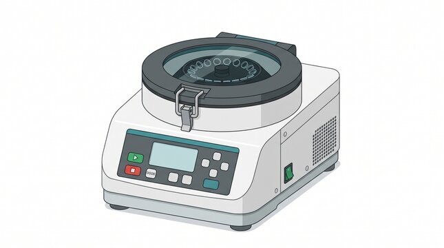 Modern Laboratory Centrifuge Machine for Medical Research, Sample Processing and Clinical Laboratory Testing