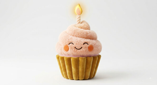 Peluche cupcake cumplea&ntilde;os