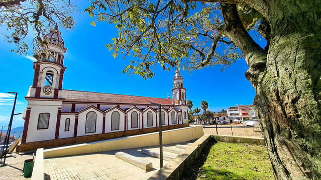 Velez, Santander - Colombia. February 26, 2026. Our Lady of the Snows Cathedral is a Colombian Catholic church.