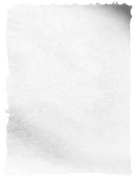 Vintage Torn Paper Frame with White Grunge Texture