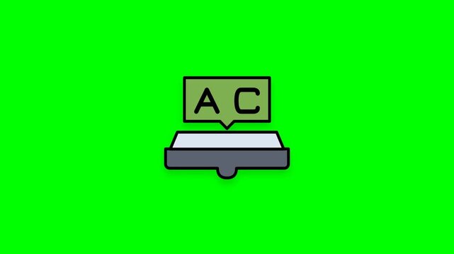 Abstract Icon Representing Language Translation and Communication.