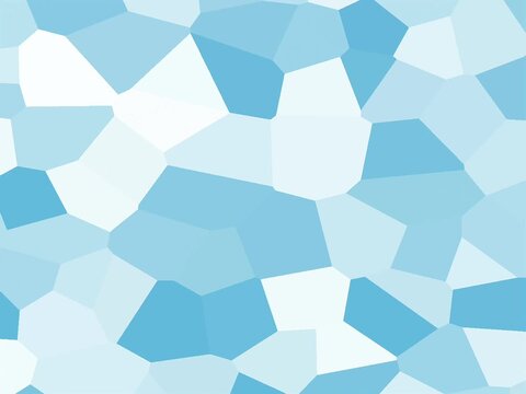Abstract blue polygon mosaic cell pattern seamless loop animation background
