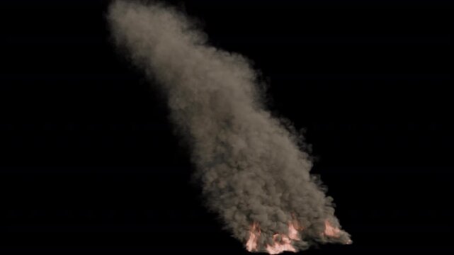 Fire and Smoke Transparent Background &ndash; HD