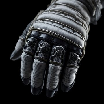 Detailed View of a Futuristic Astronaut Glove