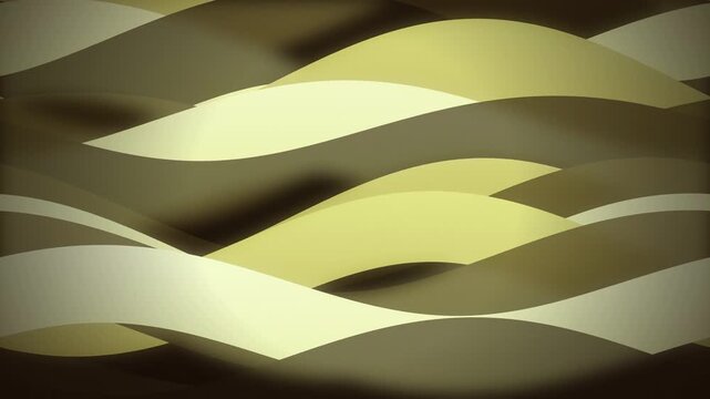 Earth tone wave like shapes shift in a parallax motion