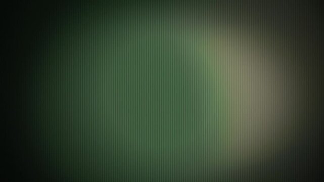 Fine vertical CRT scanlines glow with warm green light leaks