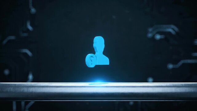 Digital identity user profile anonymous silhouette icon question mark security privacy data protection online login account technology