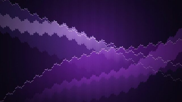 Intersecting digital line graphs represent stock market trends