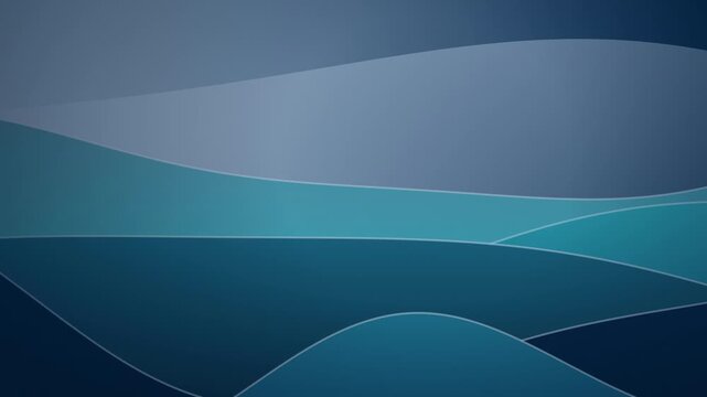 Minimalist vector landscape with rolling hills in a stylized design