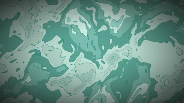 Monochromatic topographic contour lines in a slow shifting pattern