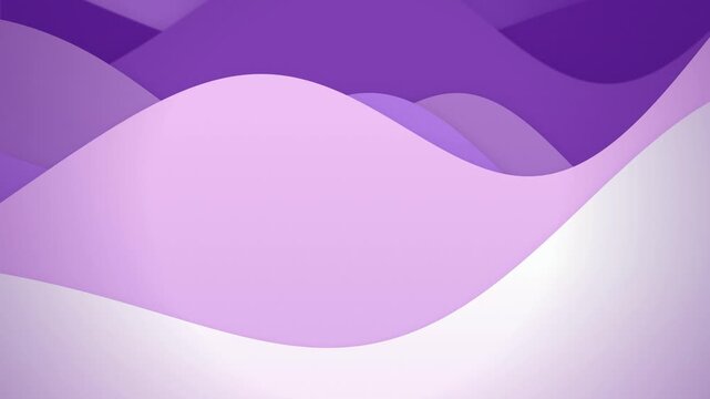 Purple stylized wave shapes drift slowly in a minimalist motion