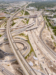 Obraz premium Miami aerials. Golden Glades Interchange construction