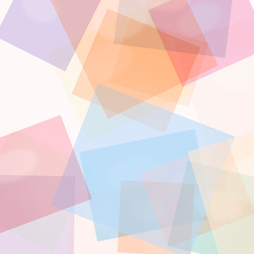 A serene abstract composition of overlapping pastel triangles and rectangles in gentle pink, peach, and light blue tones, ideal for branding, web, and design headers.