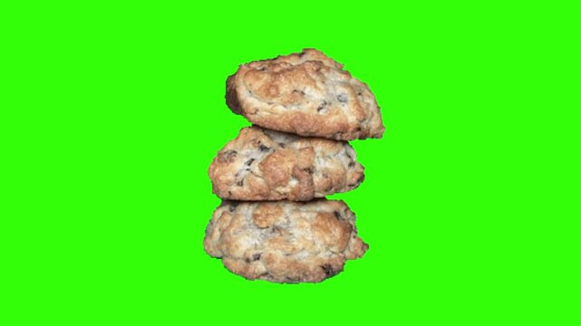 Cookie Stack Green Screen Animation