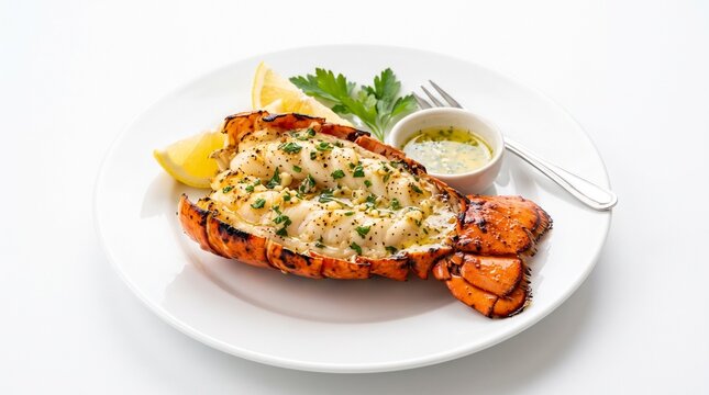Grilled lobster tail