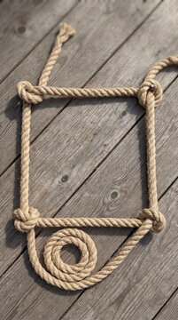 Rope square frame