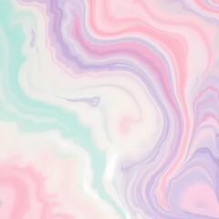 Obraz premium Soft pastel rainbow acrylic pour background with gentle fluid patterns 