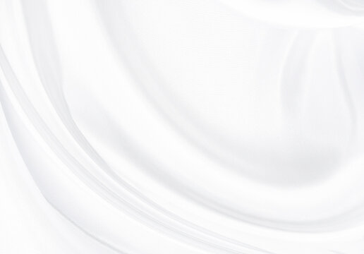 White gray satin texture that is white silver fabric silk panorama background with beautiful soft blur pattern natural.