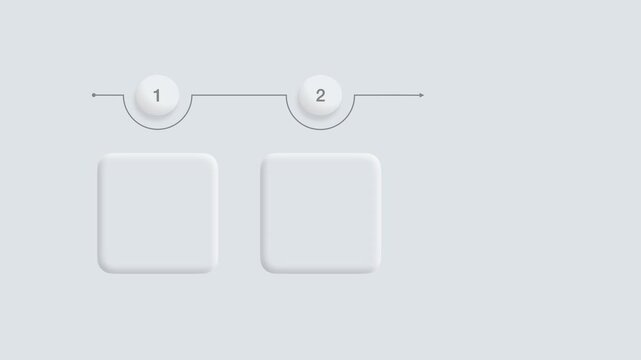animated video of business plan infographic 3, 4 and 5 steps template, minimal rectangle shape for strategic planning, business presentations and reports
